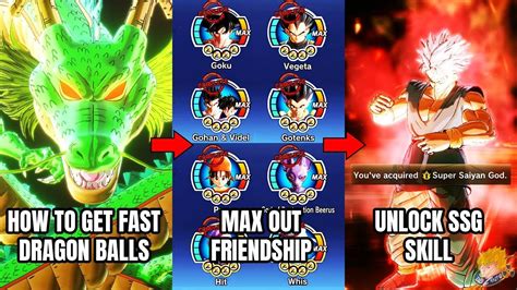Go there with some other people (the more, the merrier) and drain the life out of the Saiyan. . Fastest way to max friendship xenoverse 2